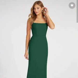 Azazie emerald green bridesmaid dress